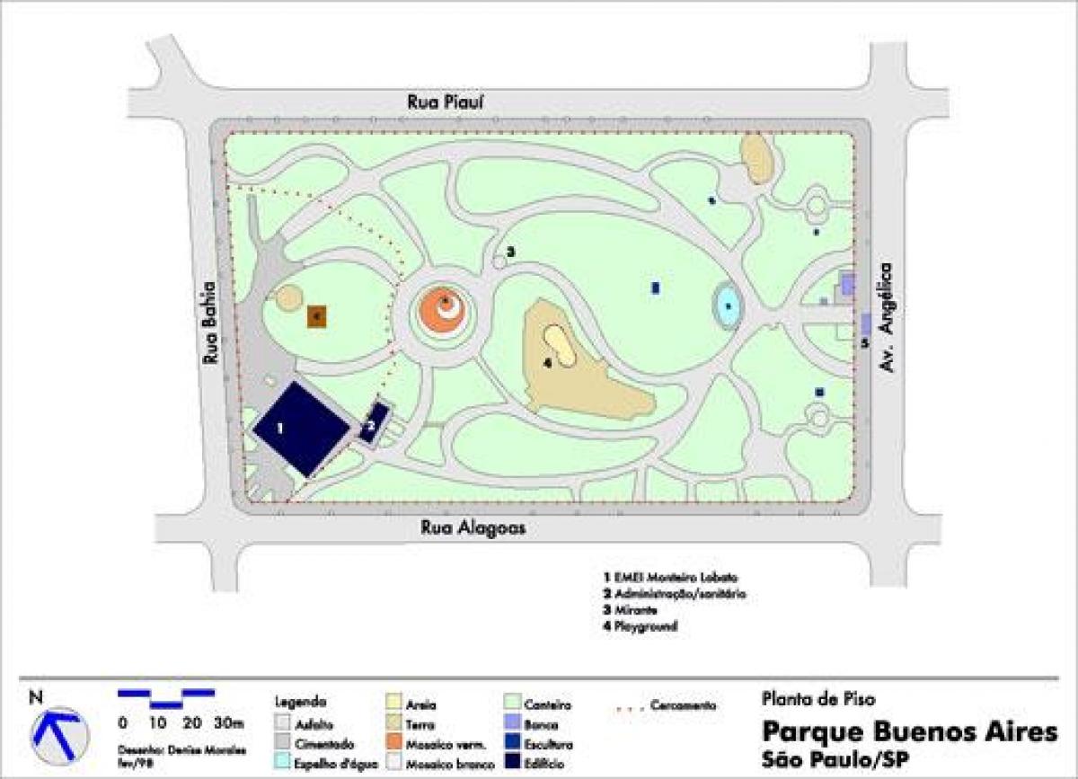 Zemljevid Buenos Airesu São Paulo park