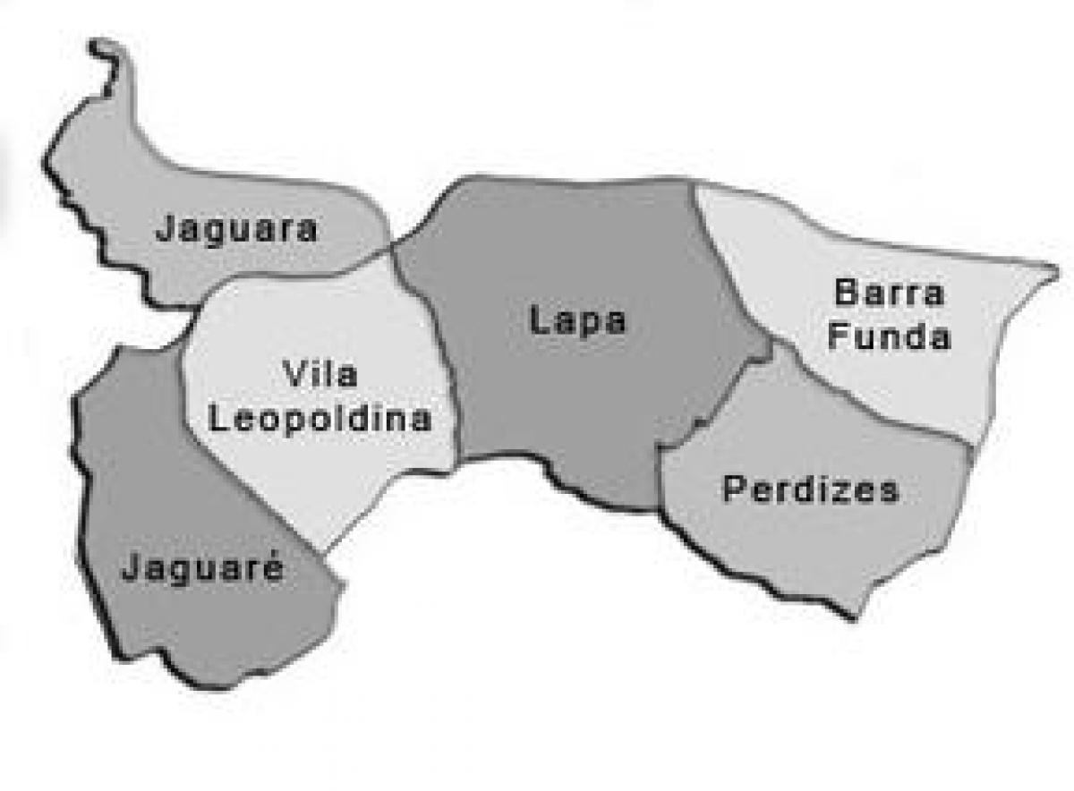 Zemljevid Lapa sub-prefekturi