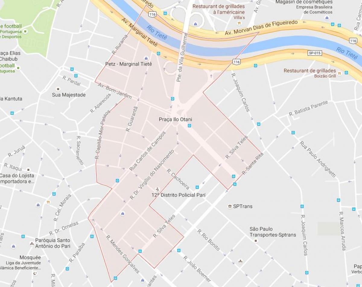 Zemljevid Pari São Paulo