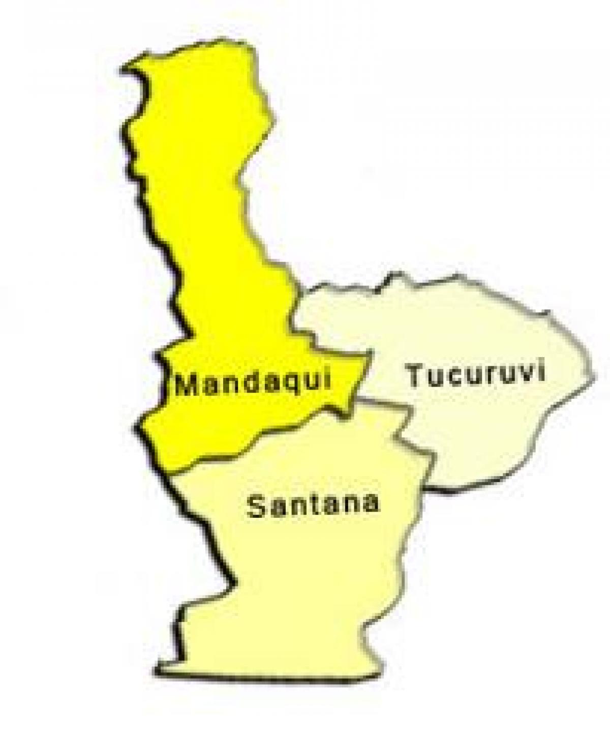 Zemljevid Santana sub-prefekturi
