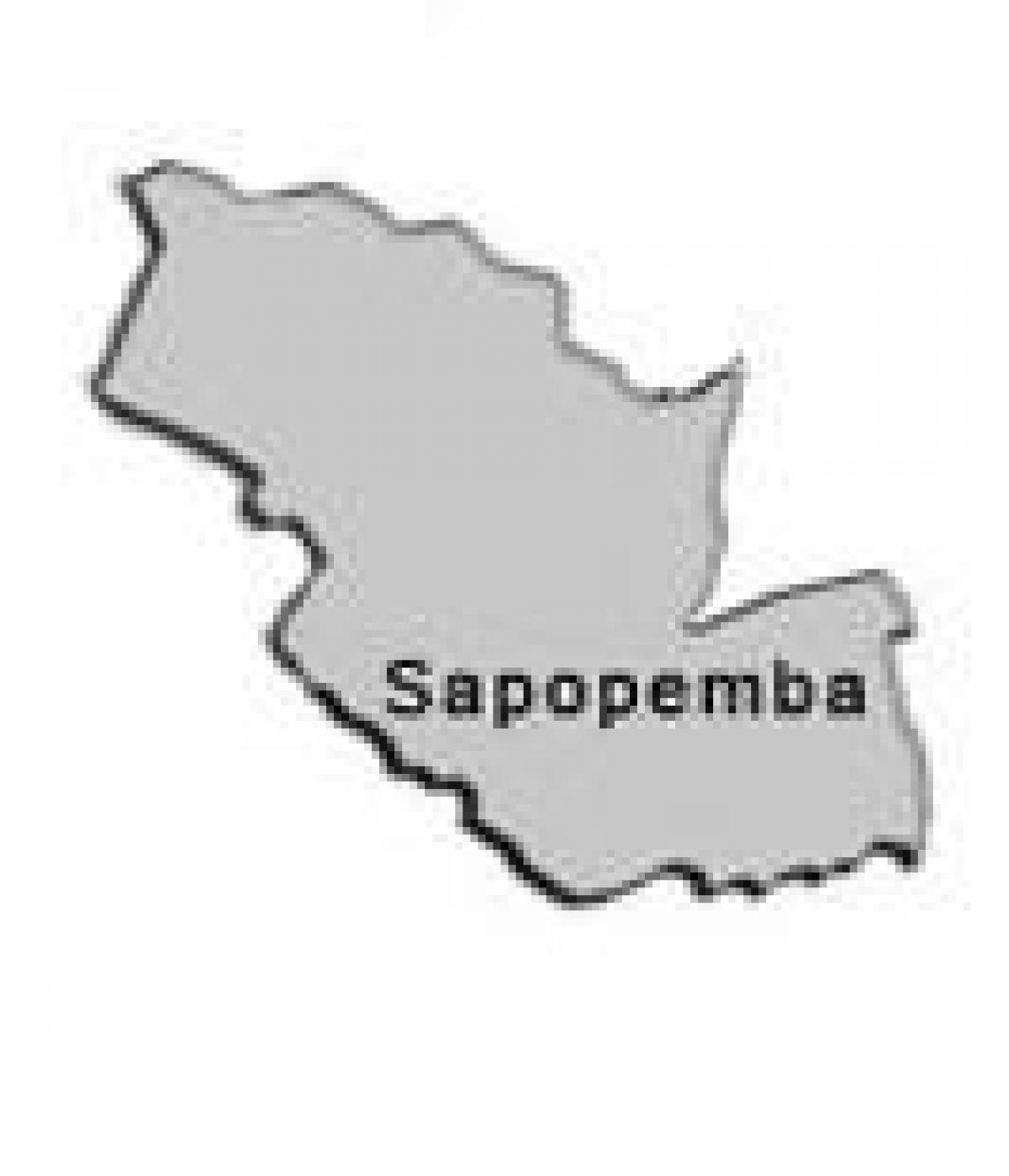 Zemljevid Sapopembra sub-prefekturi