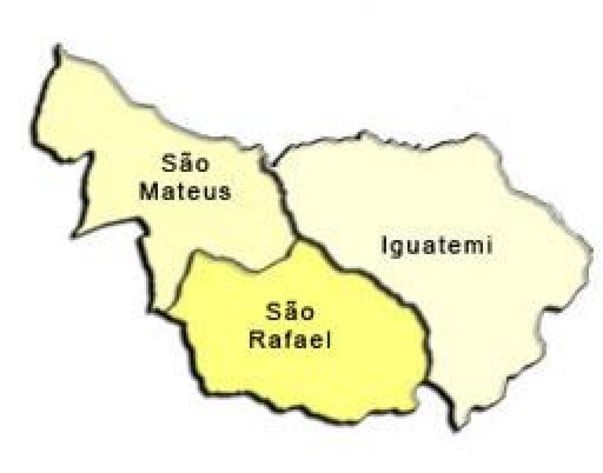 Zemljevid São Mateus sub-prefekturi