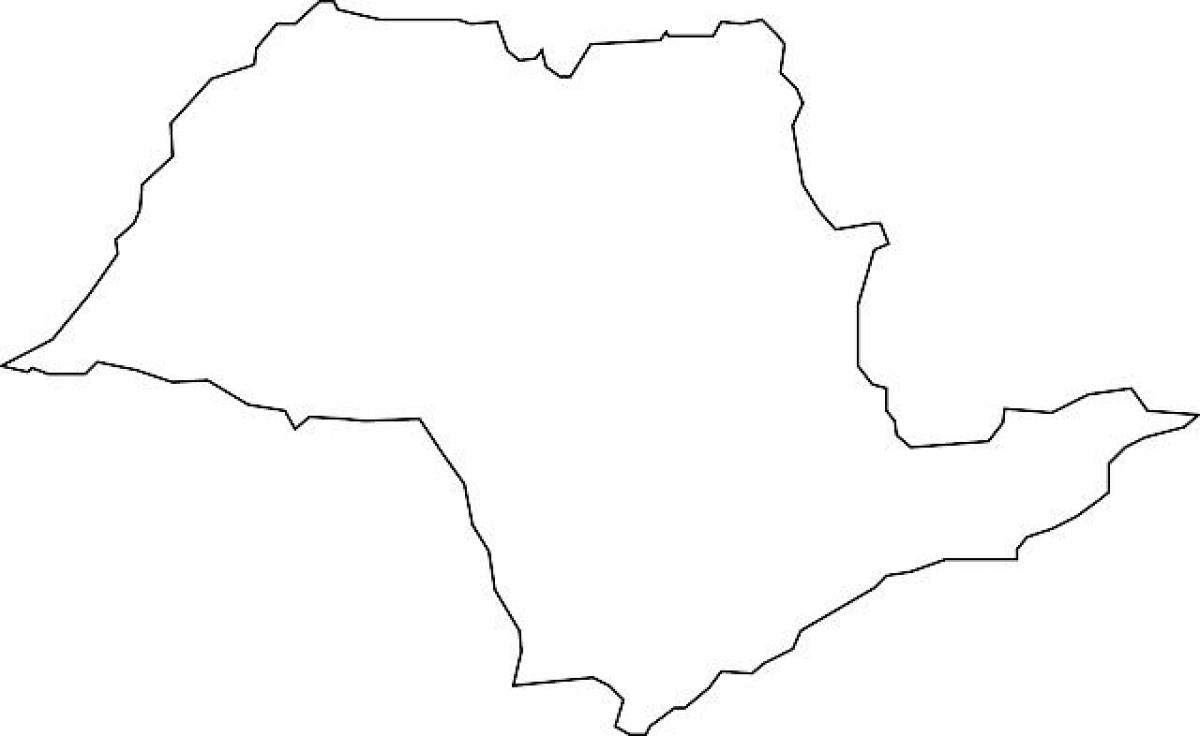 Zemljevid São Paulo vektor