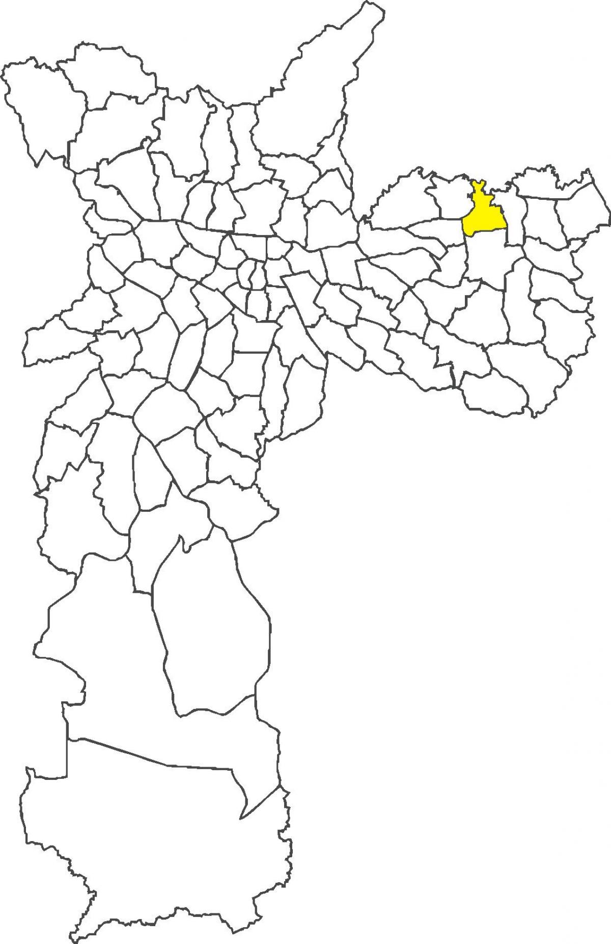 Zemljevid Vila Jacuí okrožno