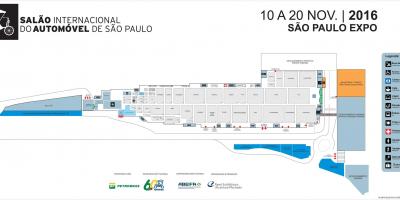 Zemljevid auto show São Paulo