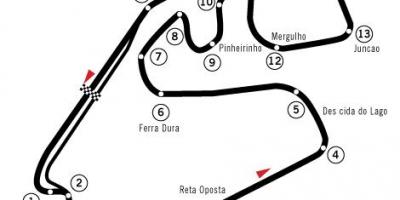 Zemljevid Autódromo José Carlos Pace