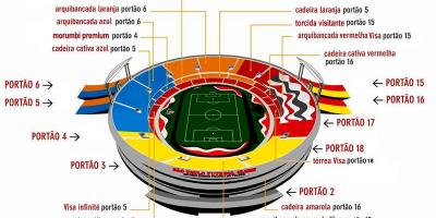 Zemljevid Cícero-Pompeu-de-Toledo stadion