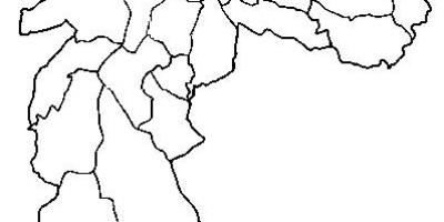 Zemljevid Ermelino Matarazzo sub-prefekturi São Paulo