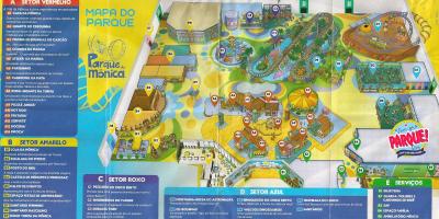 Zemljevid Monica park