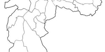 Zemljevid območja Noroeste São Paulo