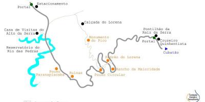 Zemljevid poti do Morja São Paulo