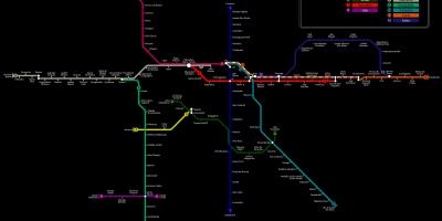 Zemljevid São Paulo CPTM metro