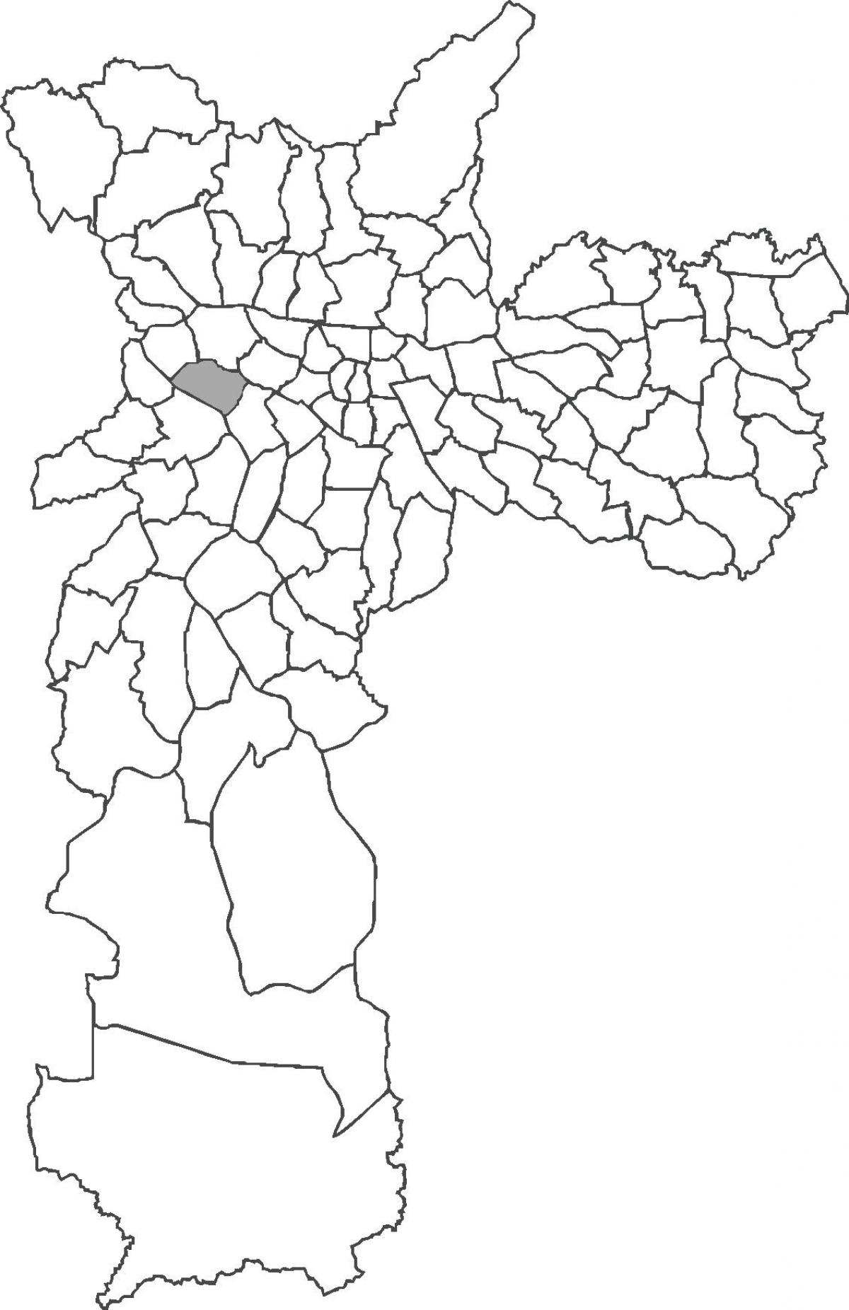 Zemljevid Alto de Pinheiros okrožno