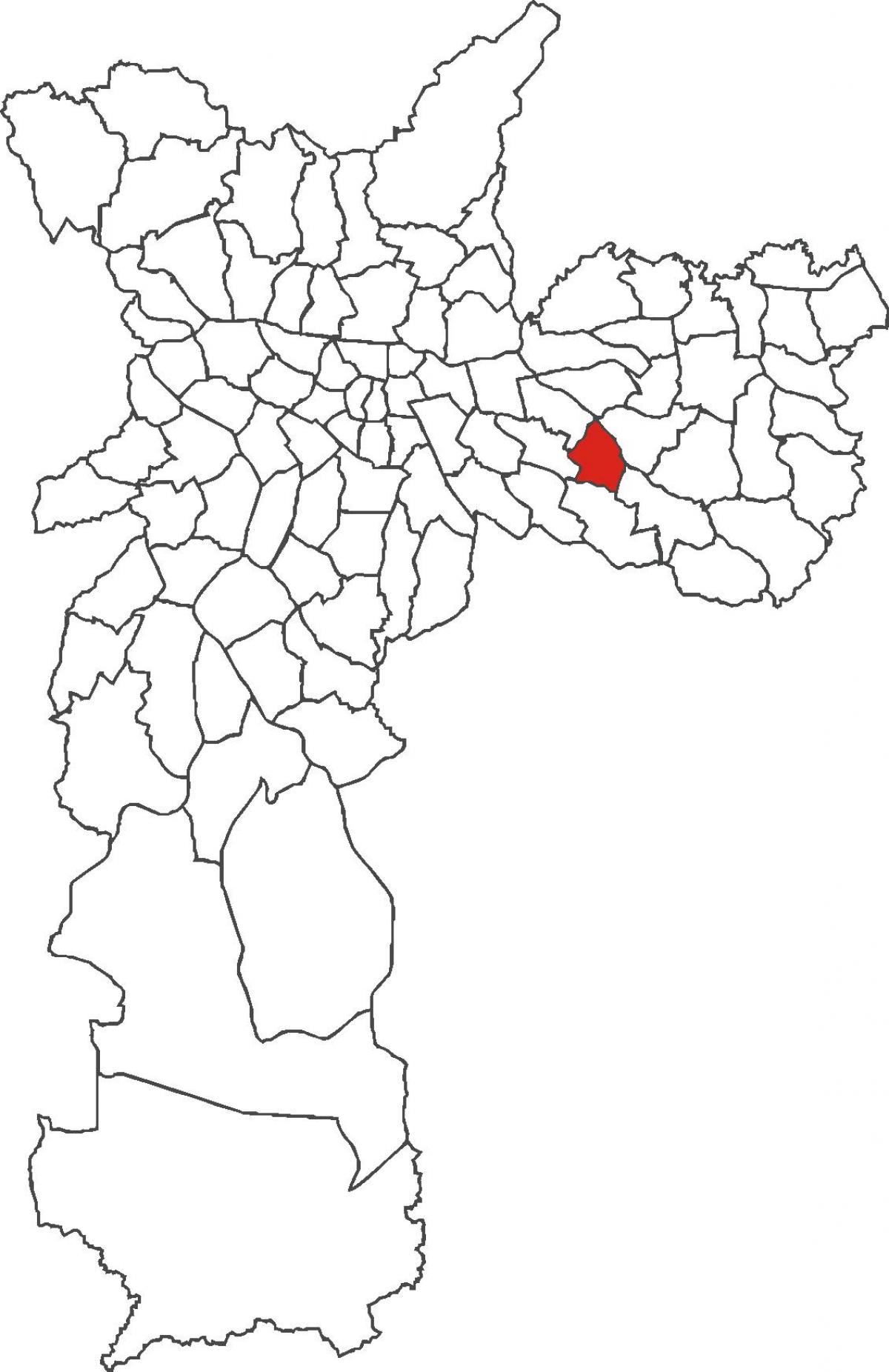 Zemljevid Aricanduva okrožno