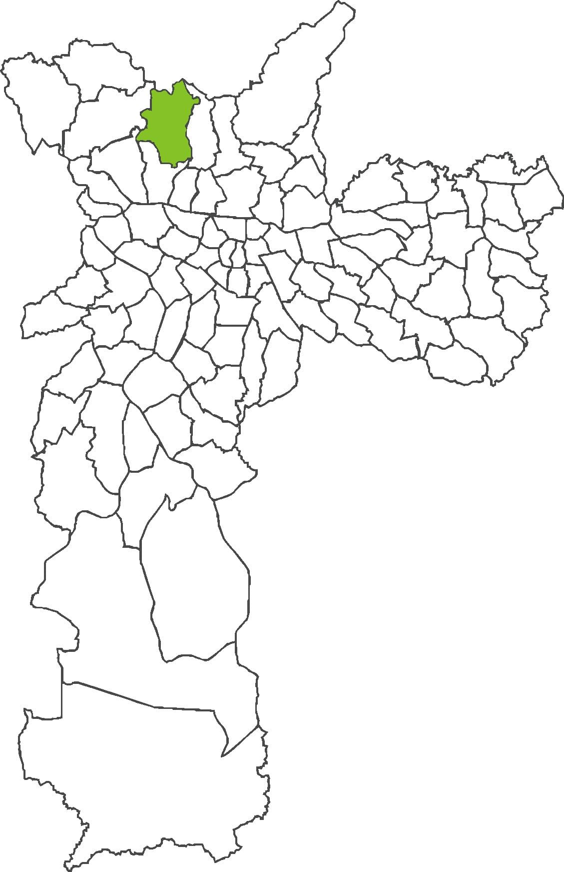 Zemljevid Brasilândia okrožno
