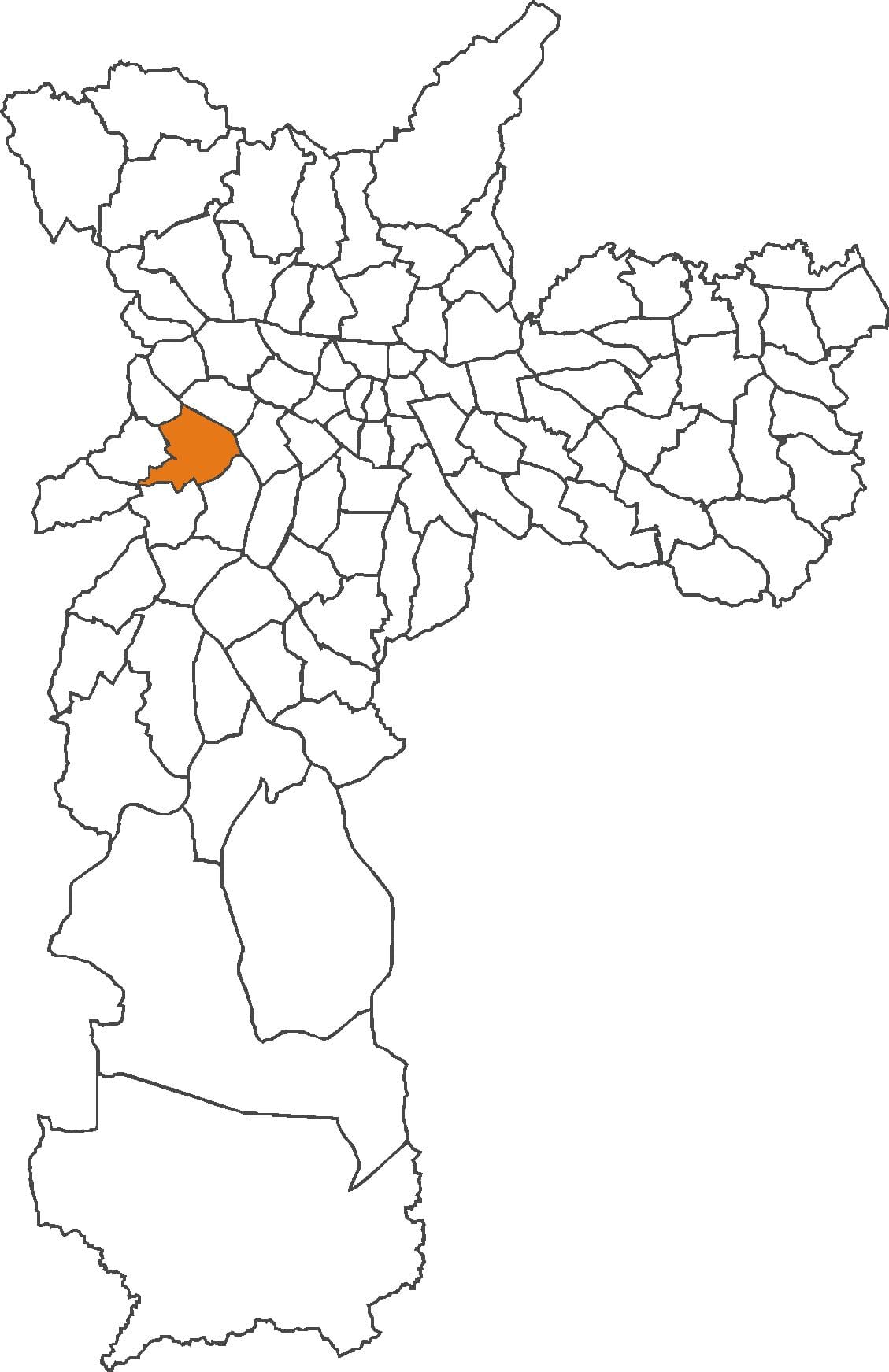Zemljevid Butantã okrožno