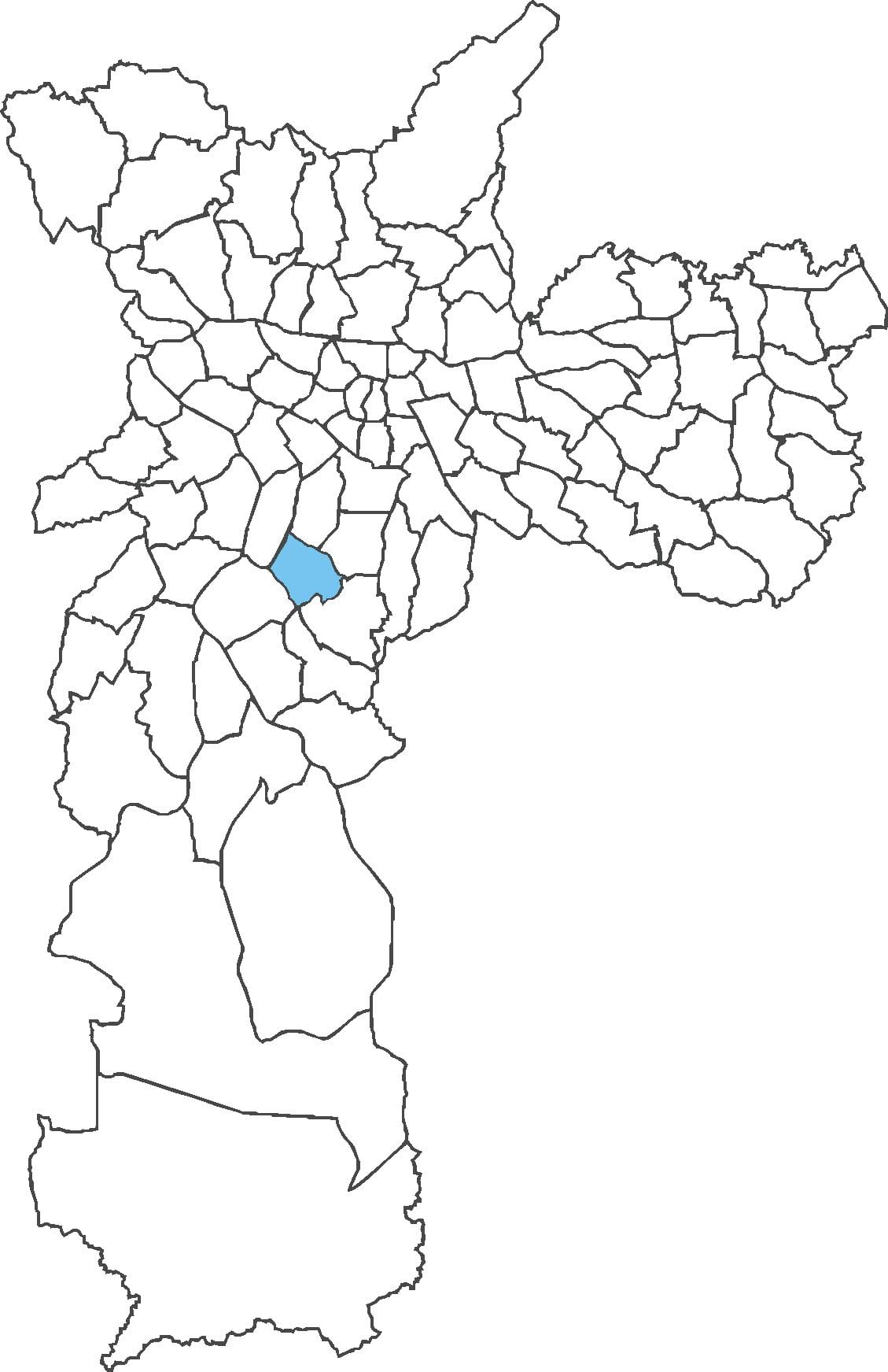 Zemljevid Campo Belo okrožno
