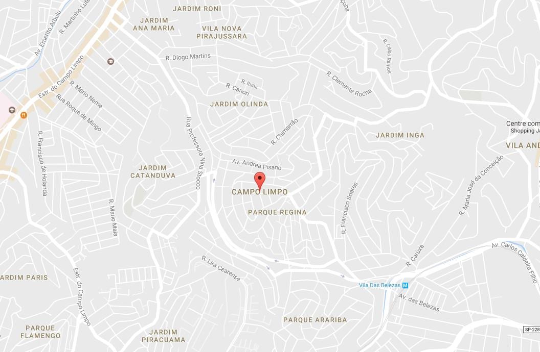 Zemljevid Campo Limpo São Paulo