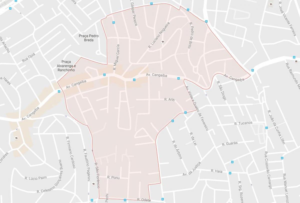 Zemljevid Cangaíba São Paulo