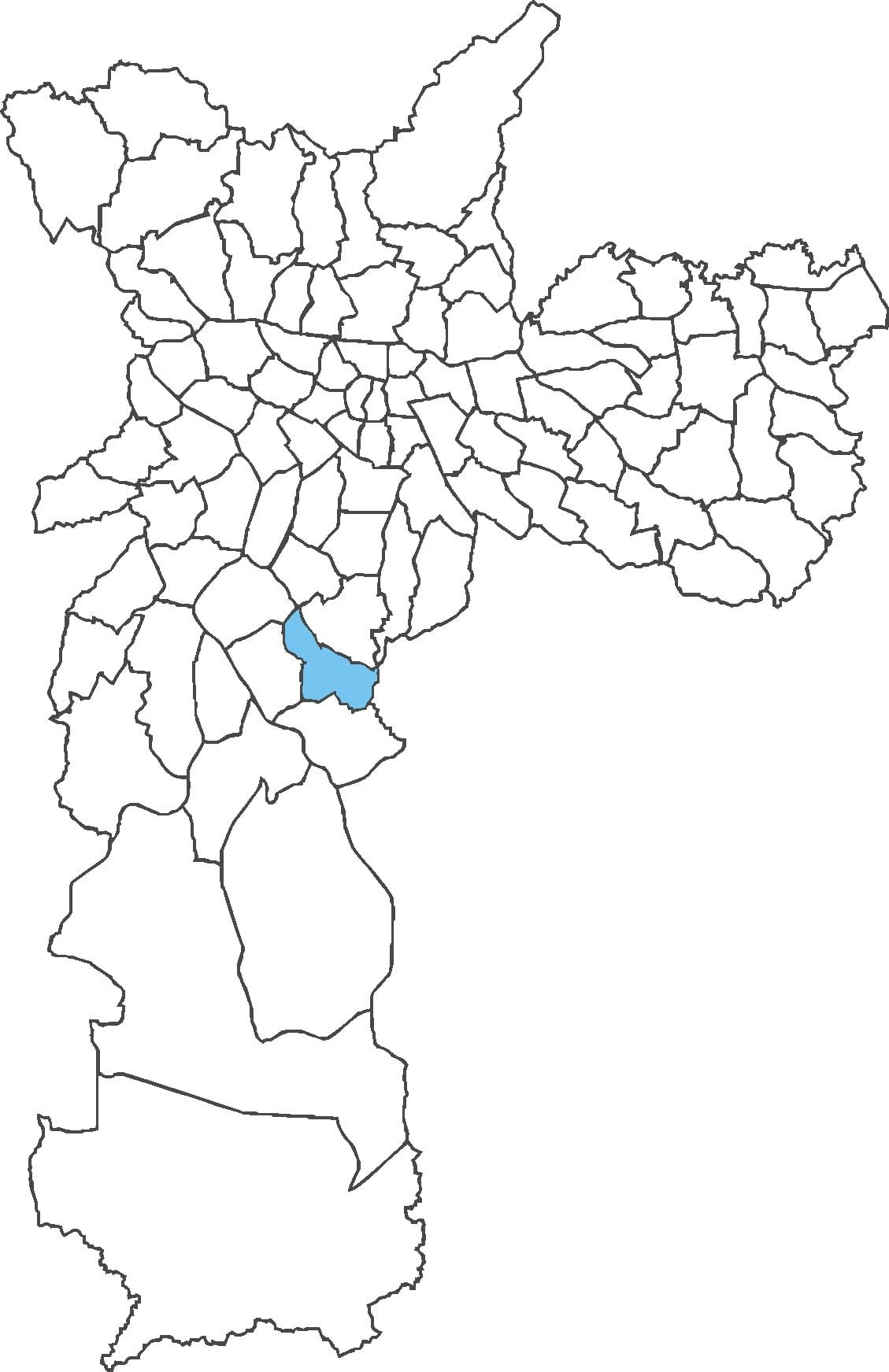 Zemljevid Cidade Ademar okrožno
