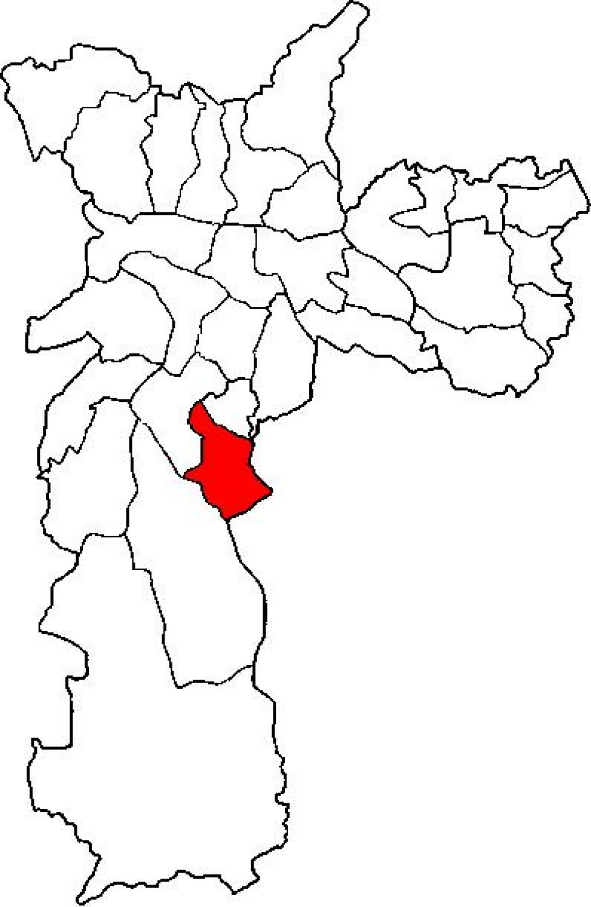 Zemljevid Cidade Ademar sub-prefekturi São Paulo