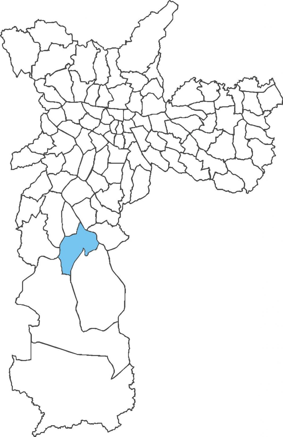 Zemljevid Cidade Dutra okrožno