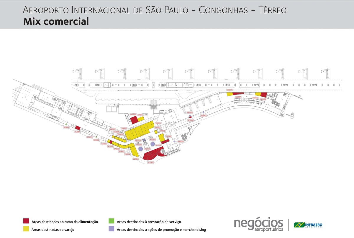 Zemljevid Congonhas letališki Terminal