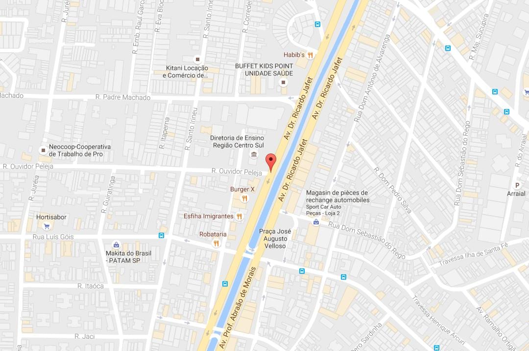 Zemljevid Cursino São Paulo