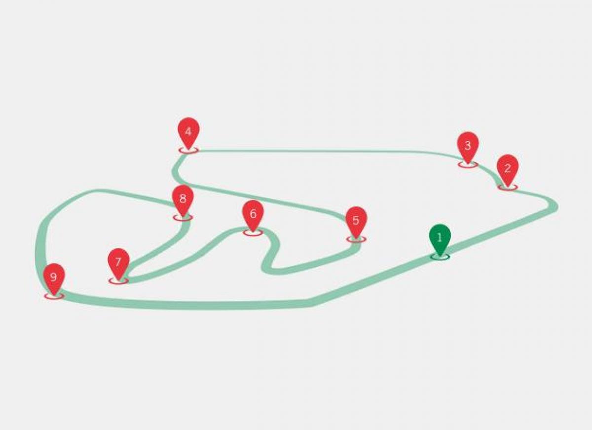 Zemljevid GP Brazilija F1