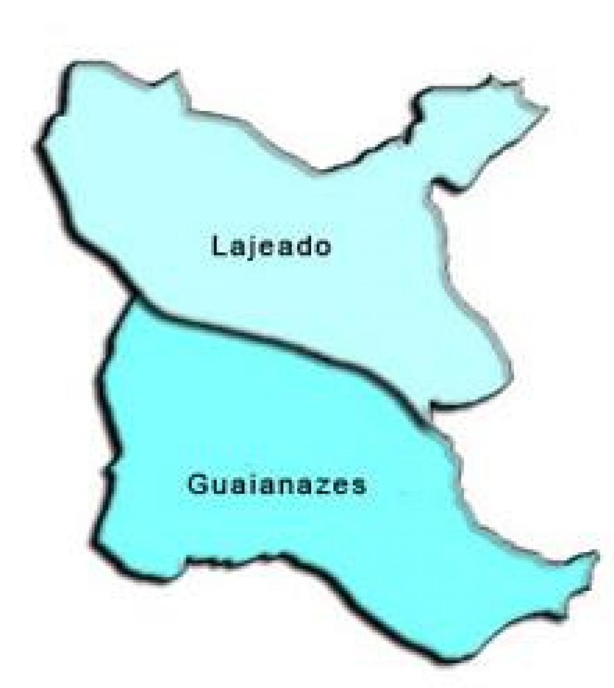 Zemljevid Guaianases sub-prefekturi
