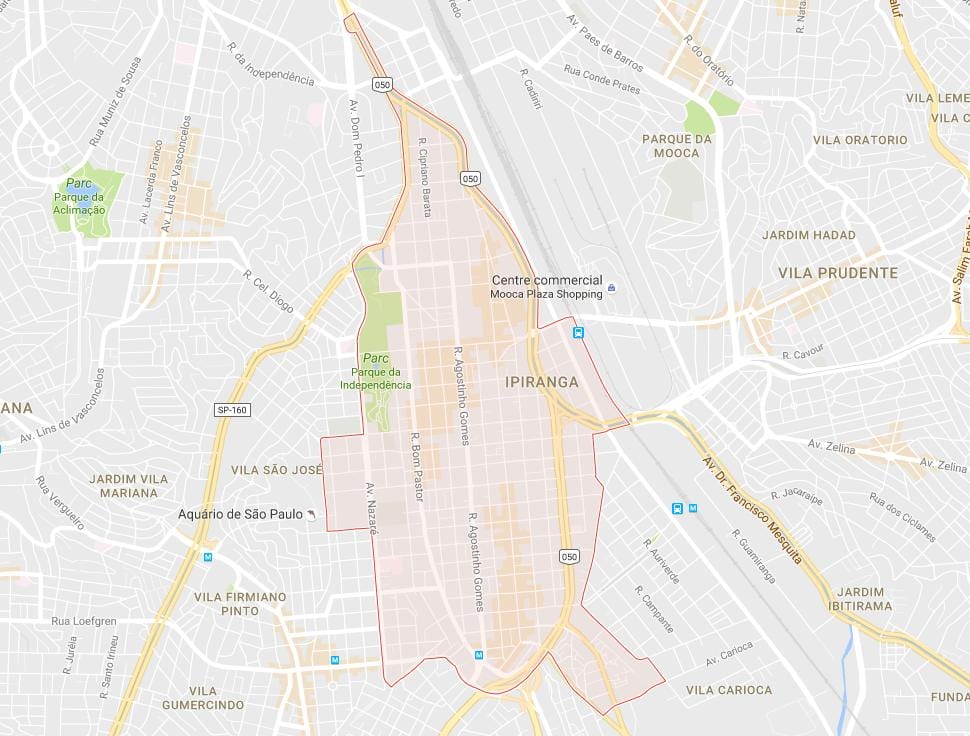 Zemljevid Ipiranga São Paulo