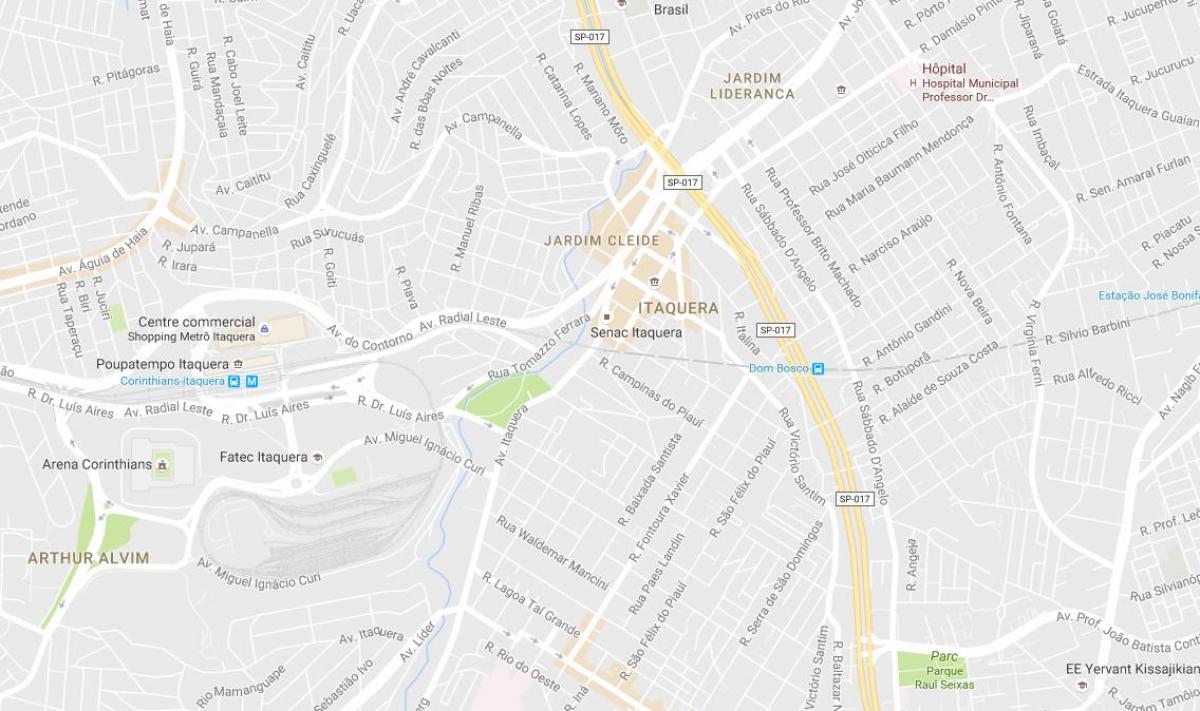 Zemljevid Itaquera São Paulo