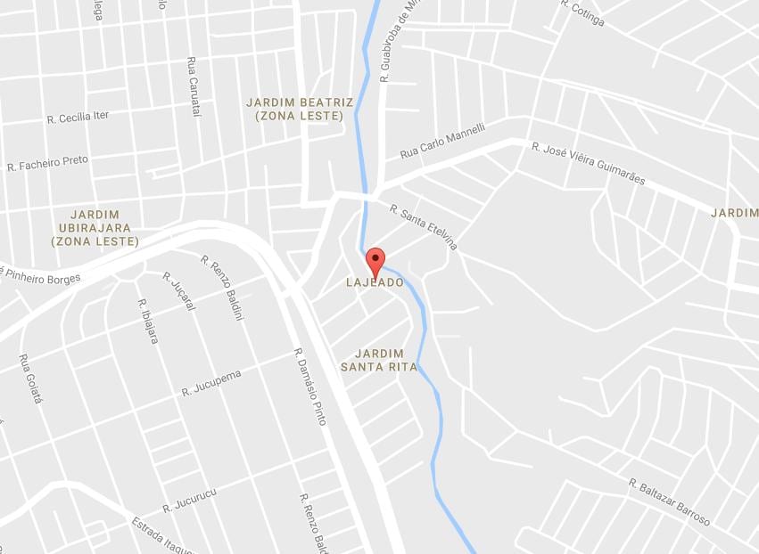 Zemljevid Lajeado São Paulo