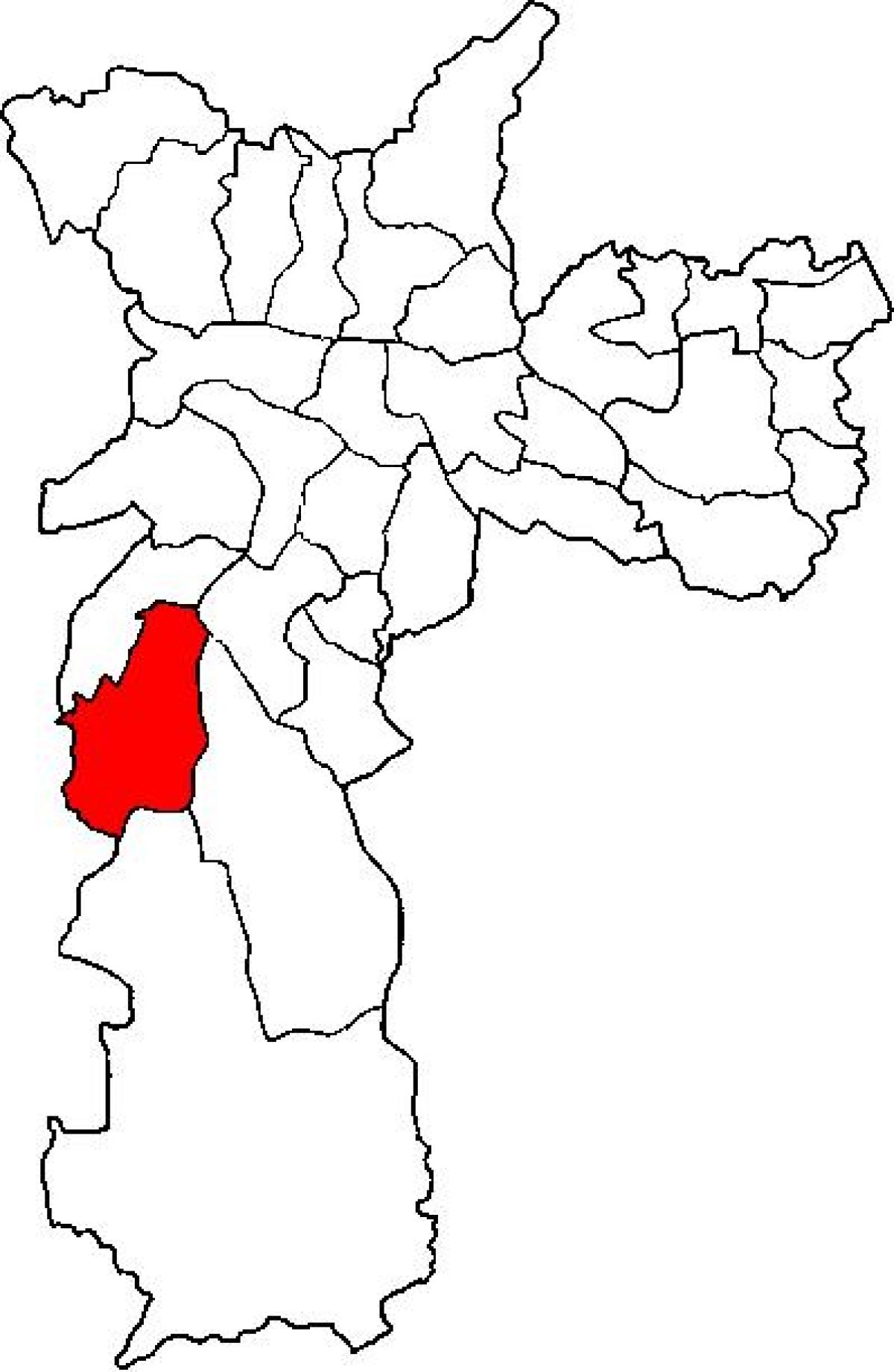 Zemljevid M'Boi Mirim sub-prefekturi São Paulo
