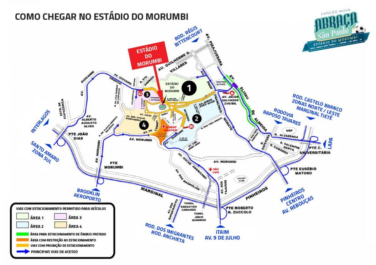 Zemljevid Morumbi stadion
