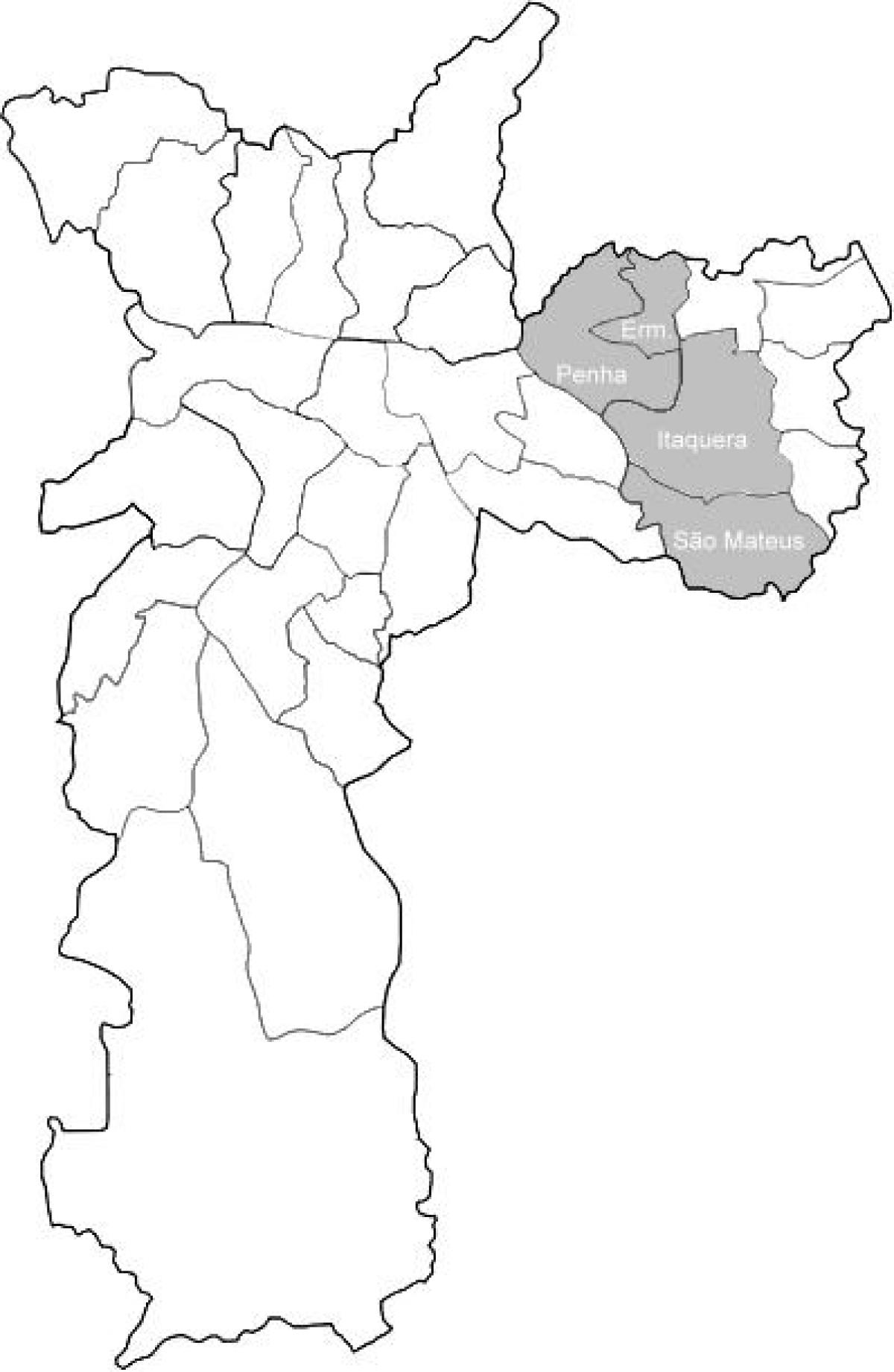Zemljevid Timor območje 1 São Paulo