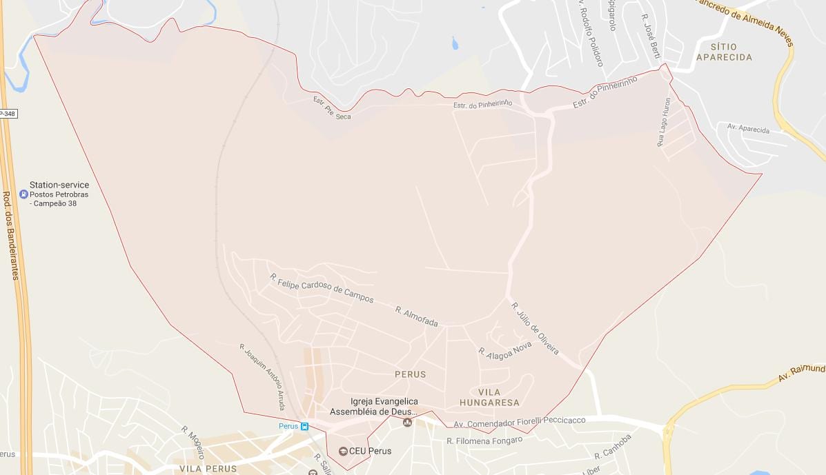 Zemljevid Perus São Paulo