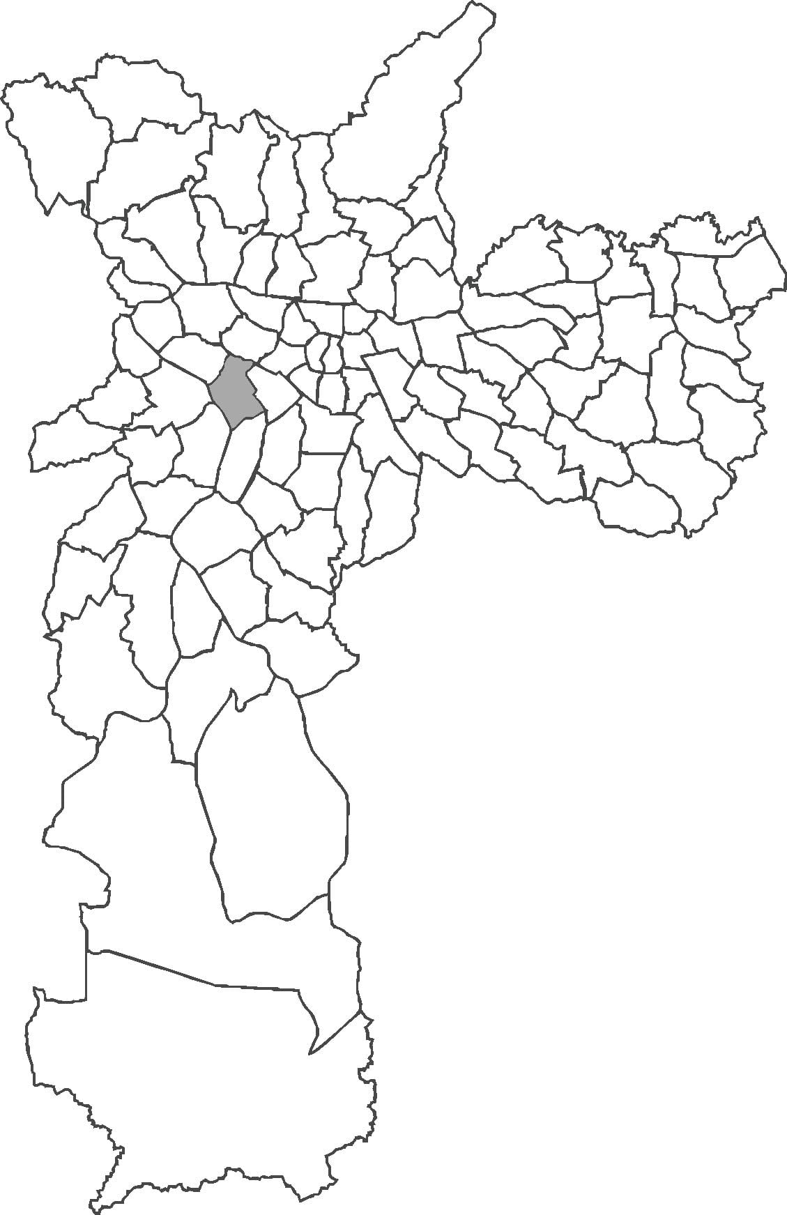 Zemljevid Pinheiros okrožno