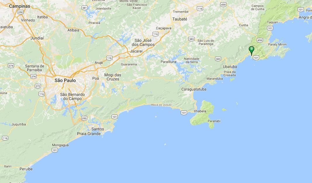 Zemljevid plaži Estaleiro