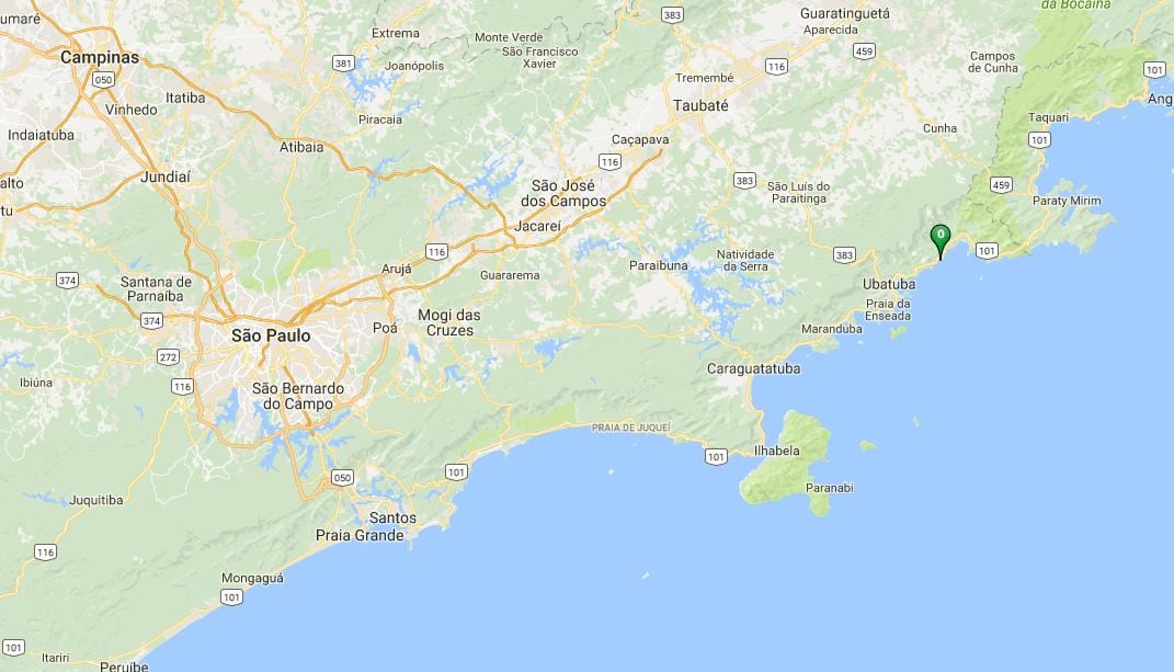 Zemljevid plaži Prumirim