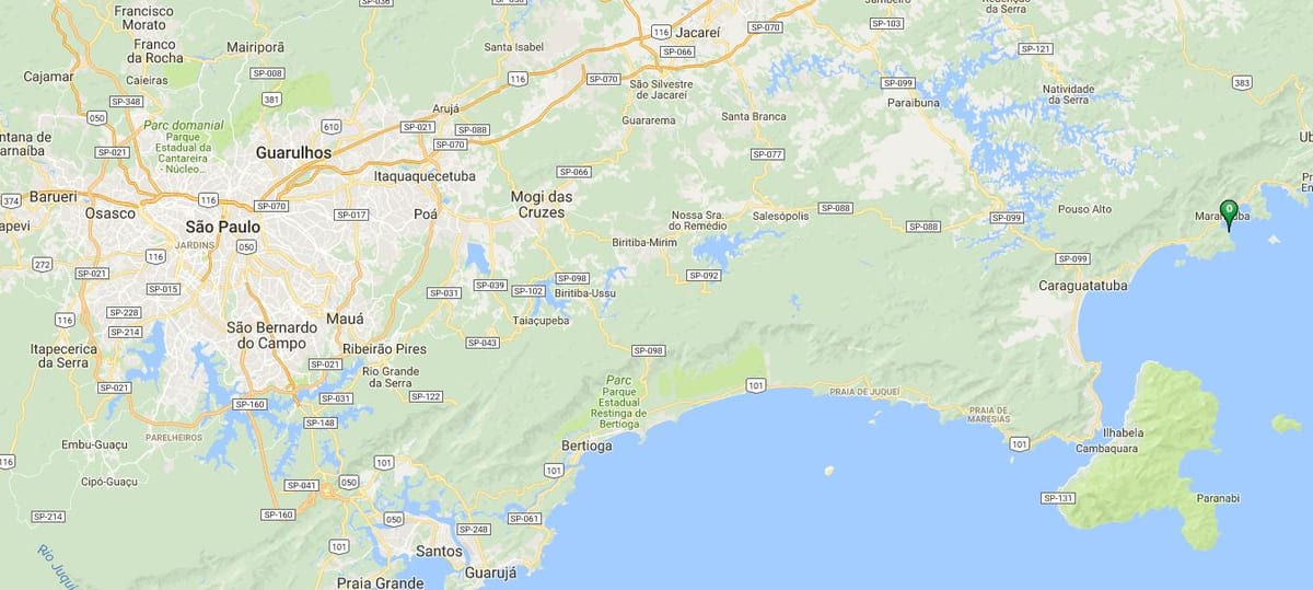 Zemljevid plaži Pulso