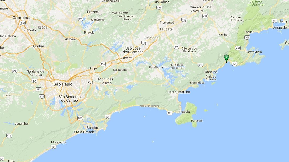 Zemljevid plaži Puruba