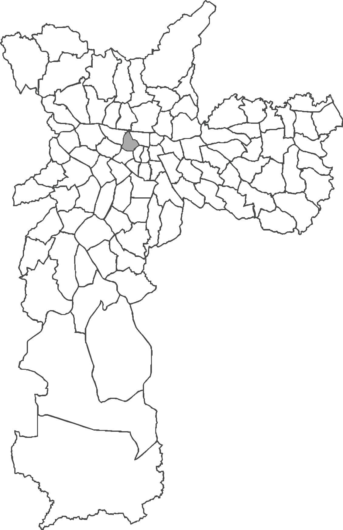 Zemljevid Santa Cecília okrožno