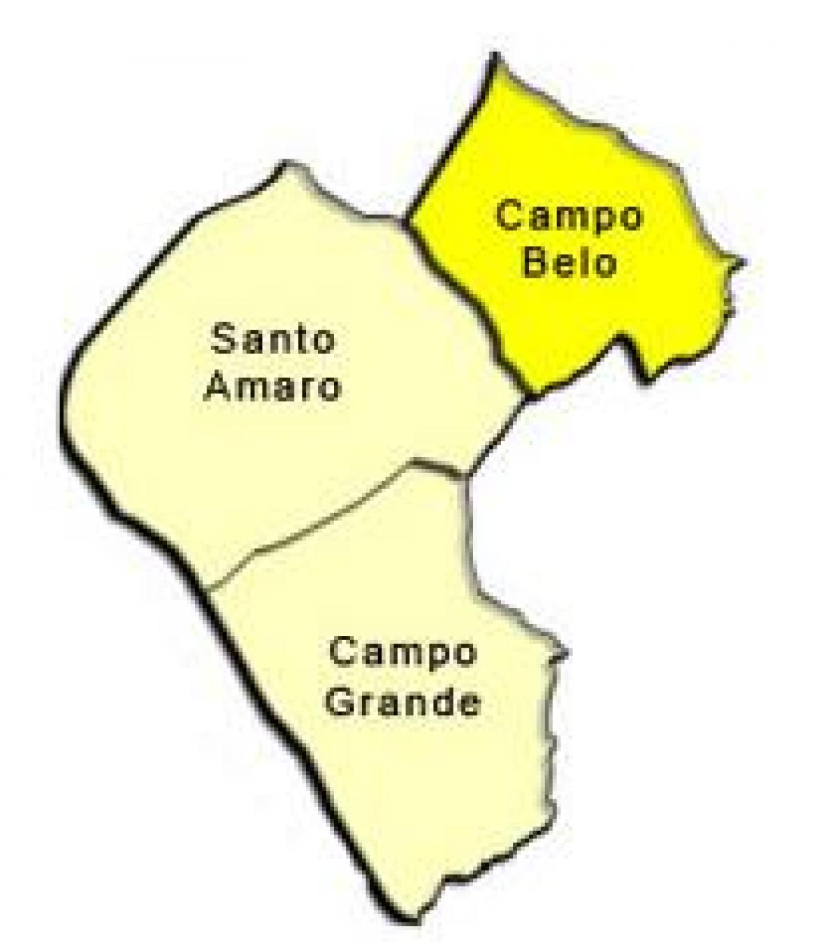 Zemljevid Santo Amaro sub-prefekturi