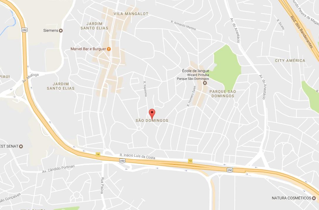 Zemljevid Sao Domingos São Paulo