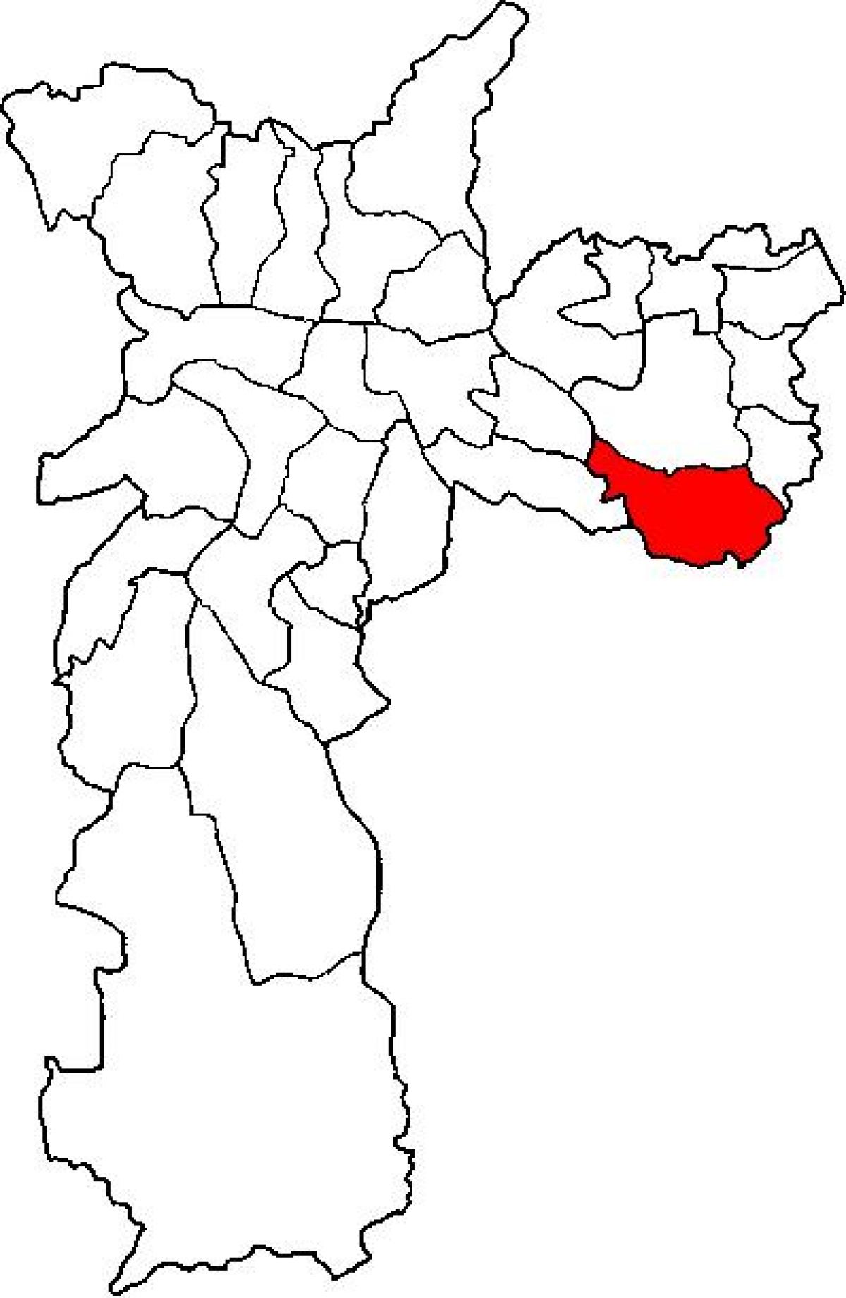 Zemljevid São Mateus sub-prefekturi São Paulo