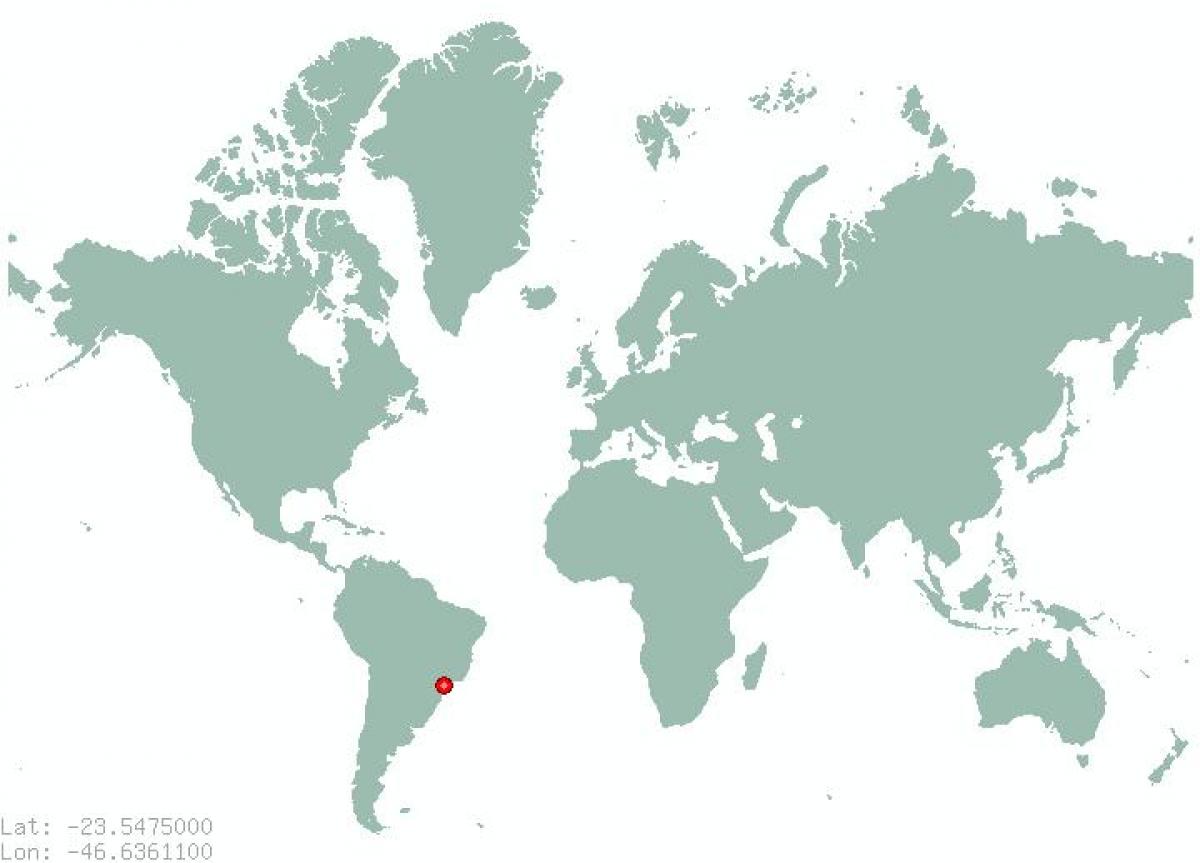 Zemljevid São Paulo, v svetu