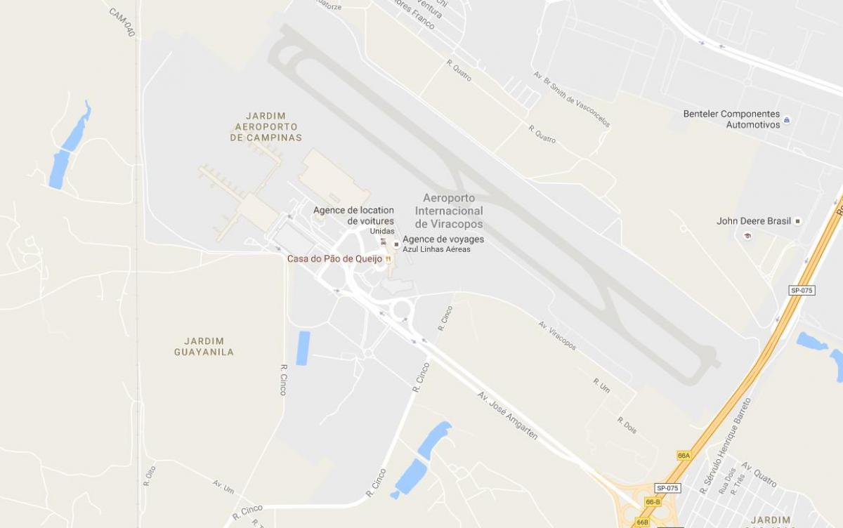 Zemljevid VCP - Campinas letališče
