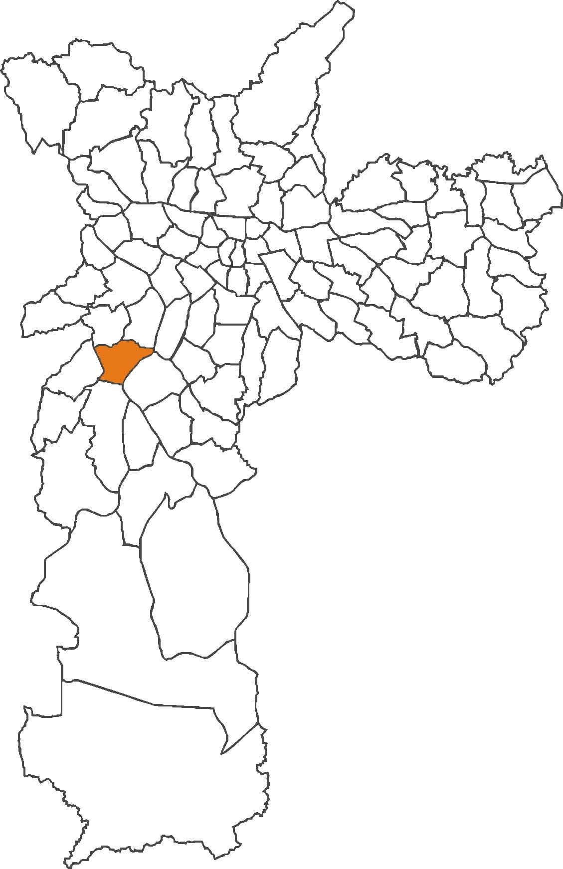 Zemljevid Vila Andrade okrožno