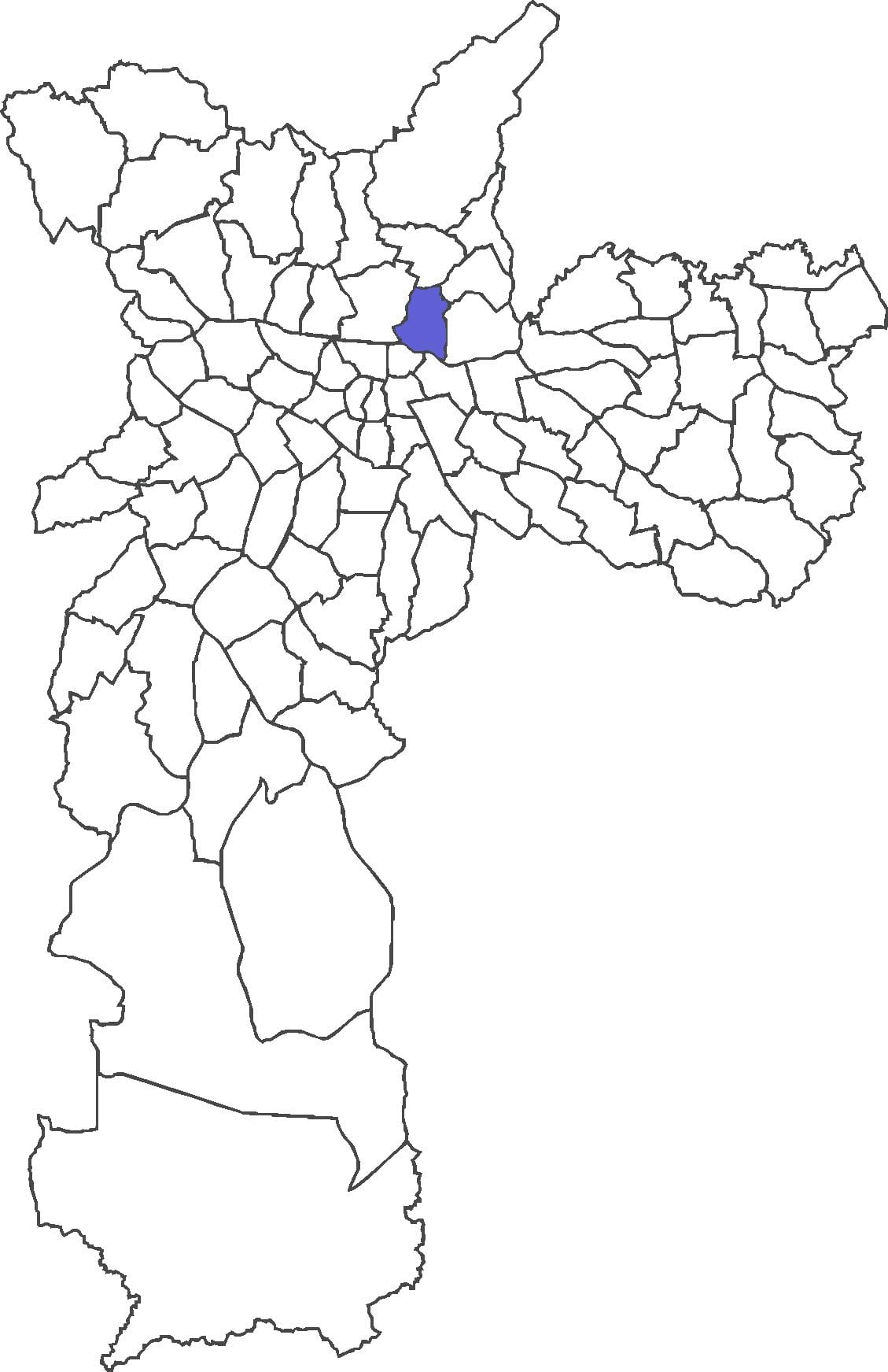 Zemljevid Vila Guilherme okrožno